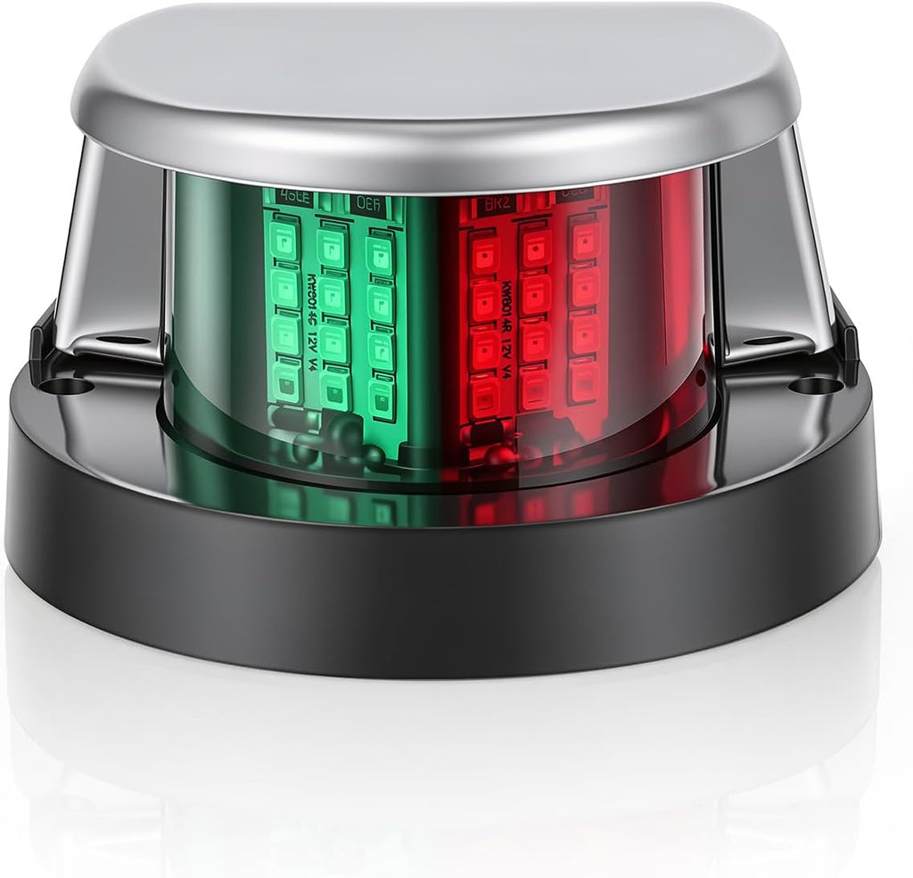 Red Green Boat Navigation Lights LED Marine Bow Light for Pontoon