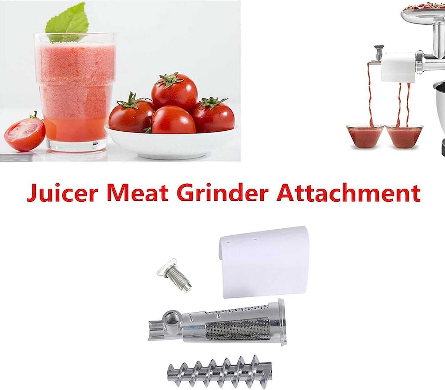 Tomato Juicer Vegetable Strainer Meat Grinder Sausage Stuffer Ketchup Attachment Compatible For Stand Mixer Kitchen