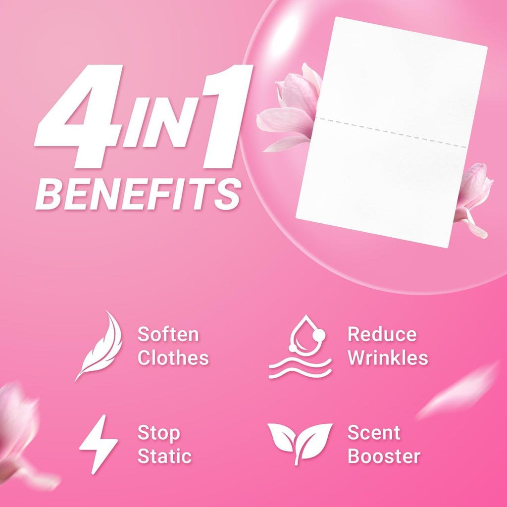 Fabric Softener Sheets for Washing Machine, Magnolia, 240 Loads