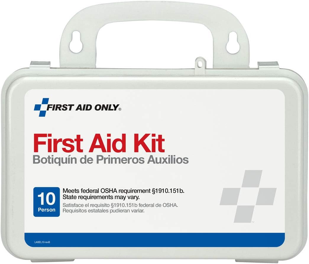 6060 All-Purpose 10-Person Emergency First Aid Kit for Business, Worksite, Home, and Car, 57 Pieces