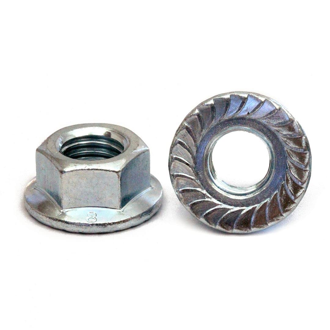 MonsterBolts - #6-32 Serrated Hex Flange, Zinc CR+3, 100 Pack