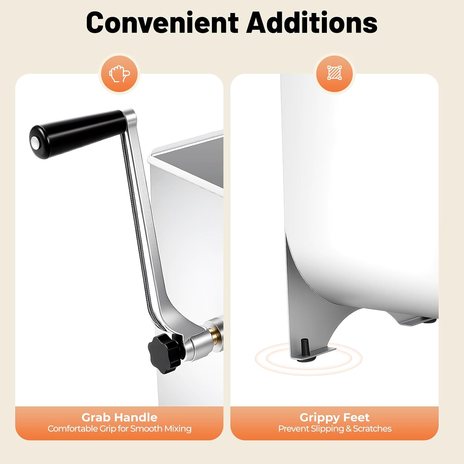 20lbs/10L Manual Meat Mixer, Stainless Steel Meat Mixers Sausage Mixer Machine Meat Processing Equipment