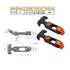 COOLOGIN Rubber Flexible T-Handle Hasp Draw Latch for Tool Box, Cooler
