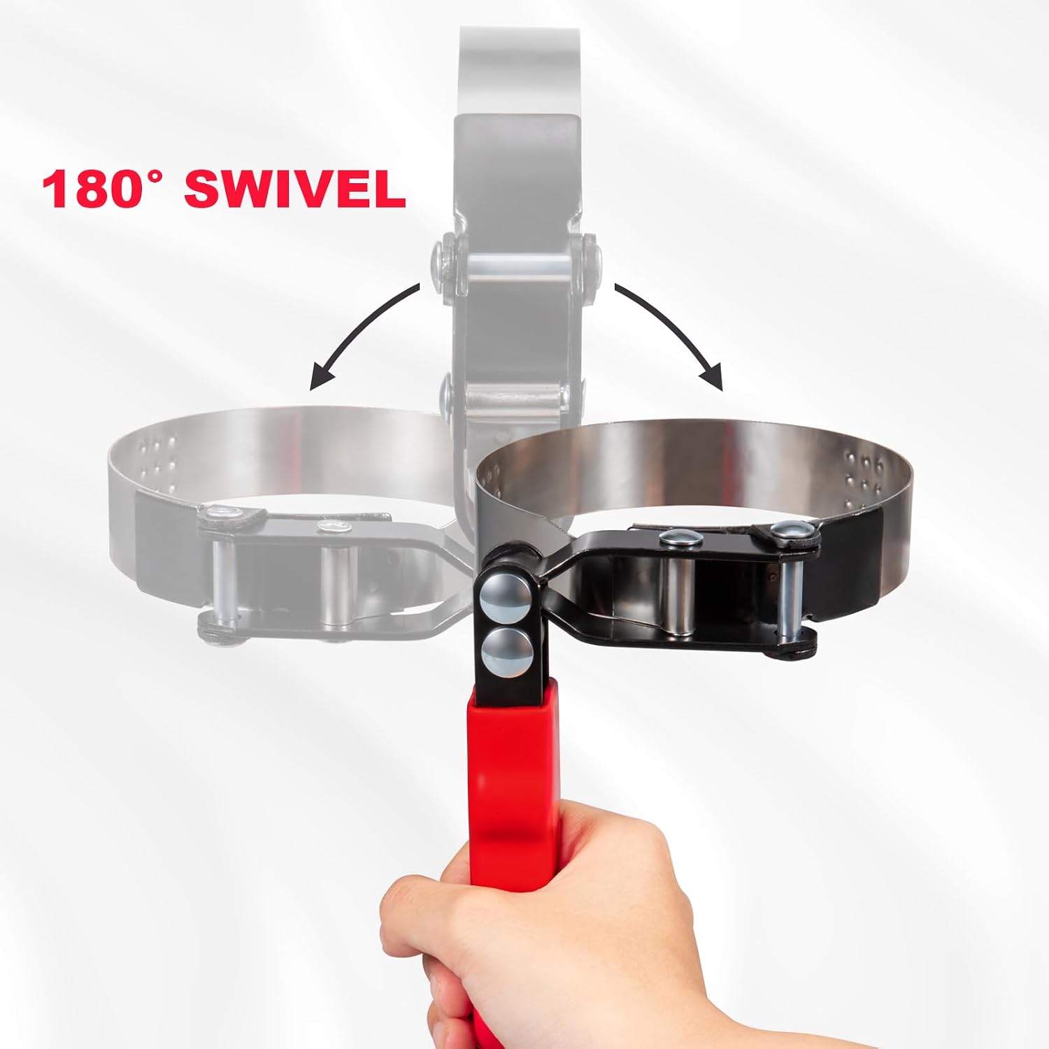 5pcs Swivel Oil Filter Wrench Set 12" Oil Filter Removal Tool | Universal for 2-3/4" to 5-1/4" 70-133mm Oil Filter