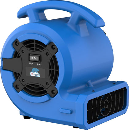 VP Series 1/8 HP Air Mover Commercial Floor Fan, 2 Speeds, 3 Drying Angles, 1.3 Amp Draw, for Water Damage