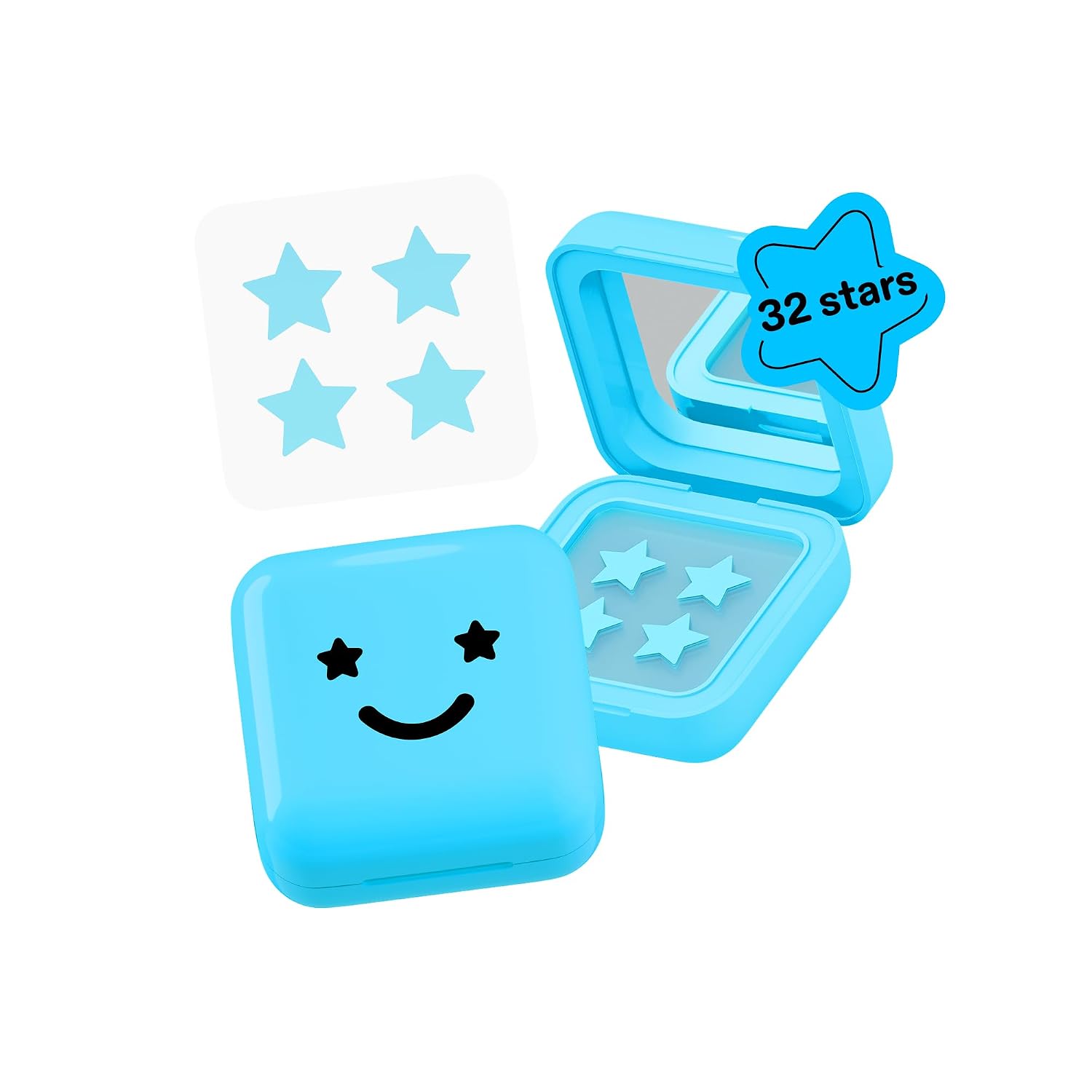 Starface Hydro-Star Salicylic Acid Compact + Hydrocolloid Patch, 32 | Dermatologist Tested • Covers and Protects