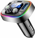 Bluetooth Car Adapter 5.4, FM Transmitter, 48W PD/QC Charger | Enjoy Bluetooth music, GPS navigation and hands-free