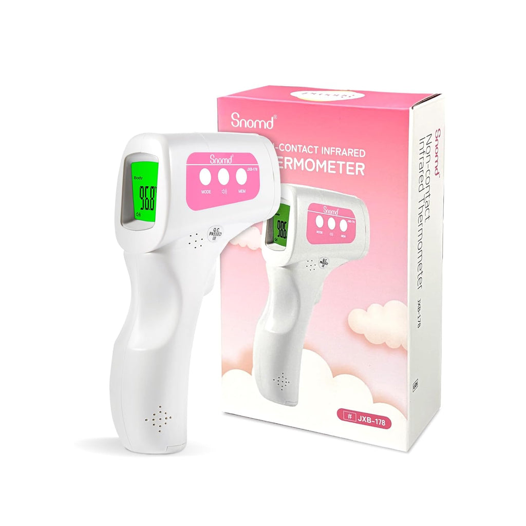 Snomd Non-Contact Infrared Forehead Thermometer for Adults, Kids & Baby, 3-in-1 No-Touch Digital Fever Temperature