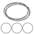 345 Buna-N O-Ring 70 Duro, 4" ID x 4-3/8" OD x 3/16" Width