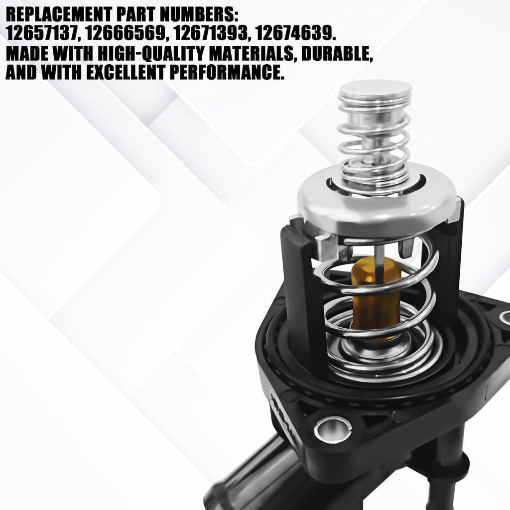 Engine Coolant Thermostat Housing Assembly Replacement 15-11125 12674639 for Chevy Silverado 1500 Suburban Tahoe GMC Sierra Yukon 2014-2020, Thermostat Housing Assembly for Car Accessories