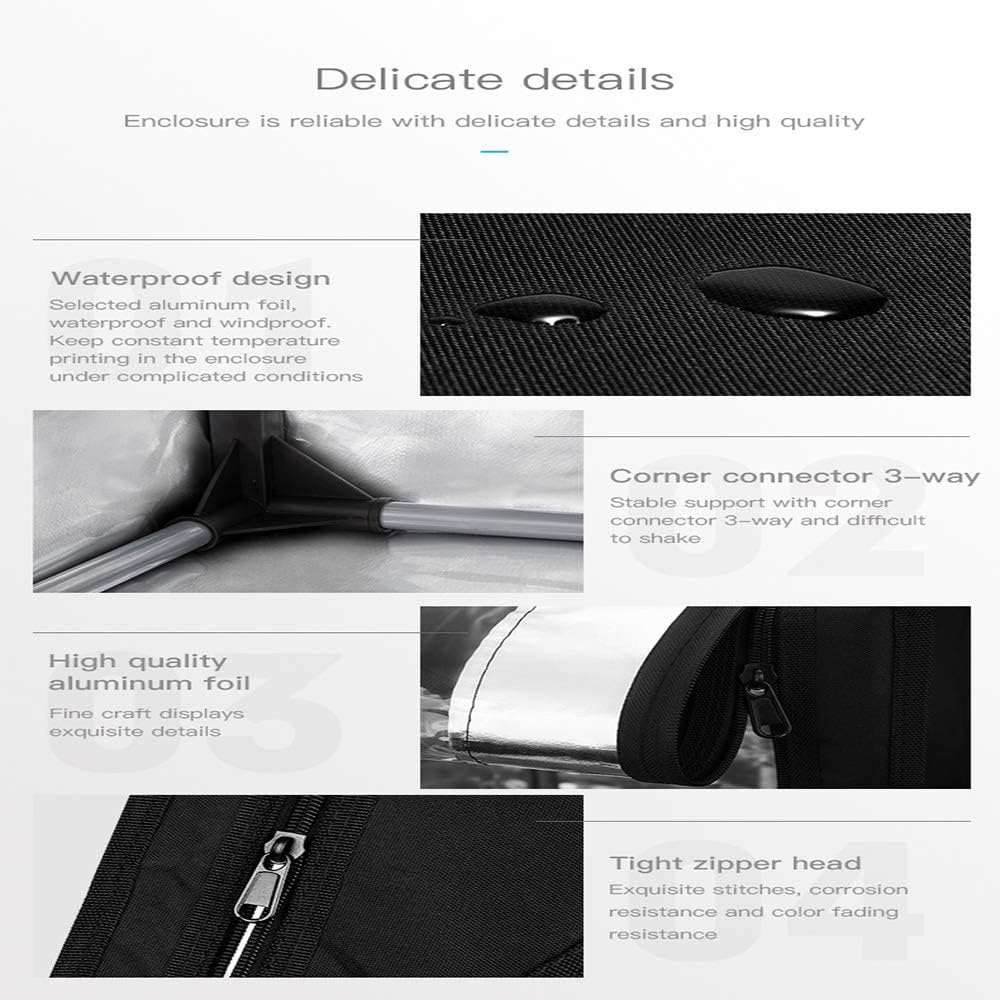 Official Creality Fireproof and Dustproof 3D Printer Enclosure Middle Tent for Creality Ender 3 S1/ S1 Pro/ 3v2 neo/