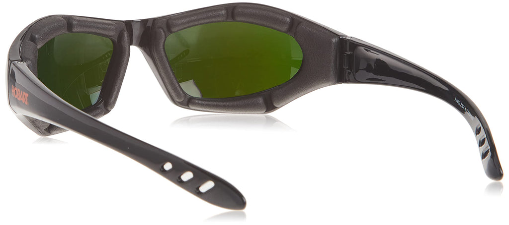 770726 Shade 5, Mirrored Lens Safety Glasses, Black