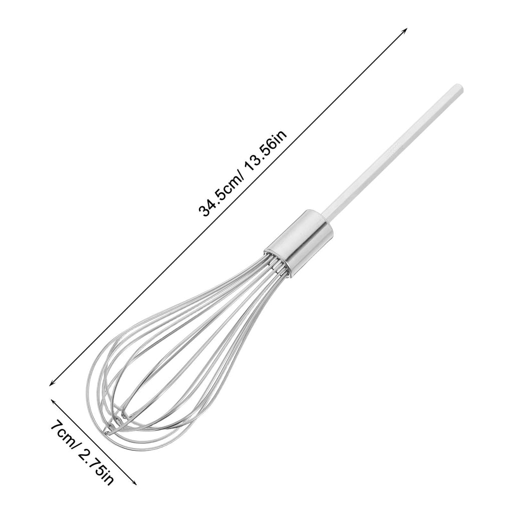 Stainless Steel Drill Mixer Attachment Wand for Kitchen Baking Use