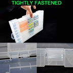 100 x AA Battery Storage Case Holder Organizer Box Transparent