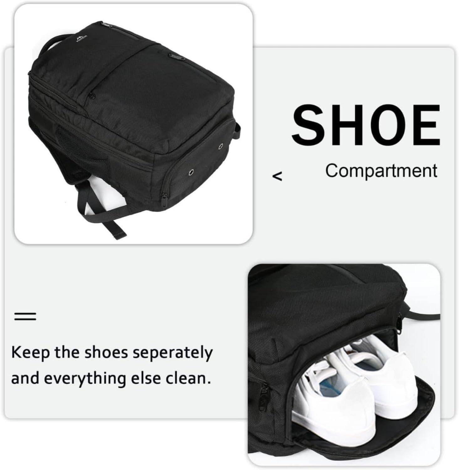Carry on Backpack, 40L Flight Approved Large Travel Laptop Backpack, 17 Inch Water Resistant Luggage Computer Daypack