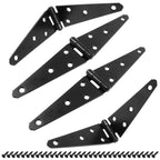4Pcs Strap Hinge Shed Door Hinges, 5 Inch Heavy Duty Gate Hinges