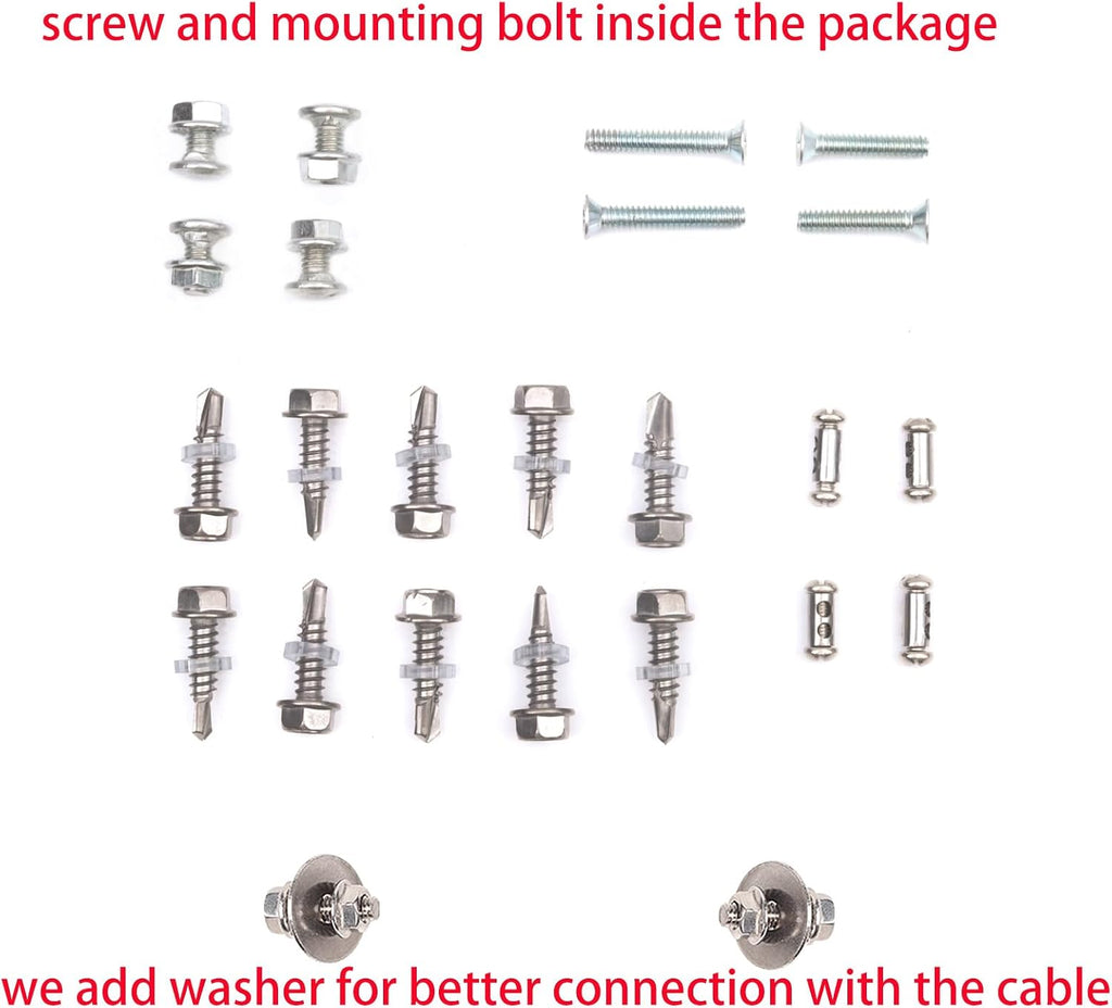 Garage Door Lock Kit with Spring Latch （Including All Hardware） Garage Door Lock Set Fits 1-3/8" Through 2" Thick