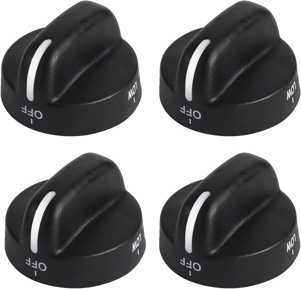 Seentech 8273103 Range Burner Knob (4-Pack) – Replaces 8273103, AP6012363, WP8273103, 8273107, 8273111, ER8273103, PS11745570, WP8273103VP. Compatible with Whirl-Pool Burner