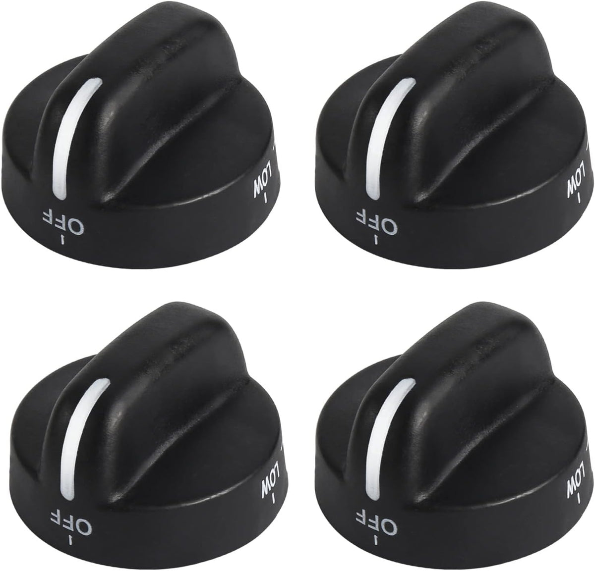 Seentech 8273103 Range Burner Knob (4-Pack) – Replaces 8273103, AP6012363, WP8273103, 8273107, 8273111, ER8273103, PS11745570, WP8273103VP. Compatible with Whirl-Pool Burner
