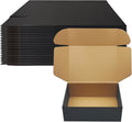 13x9x4 inch Black Shipping Boxes Set of 20, Corrugated Cardboard Mailer Box