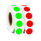 1/2 Inch Colored Dot Stickers, 2000 Colorful Dots Round Labels