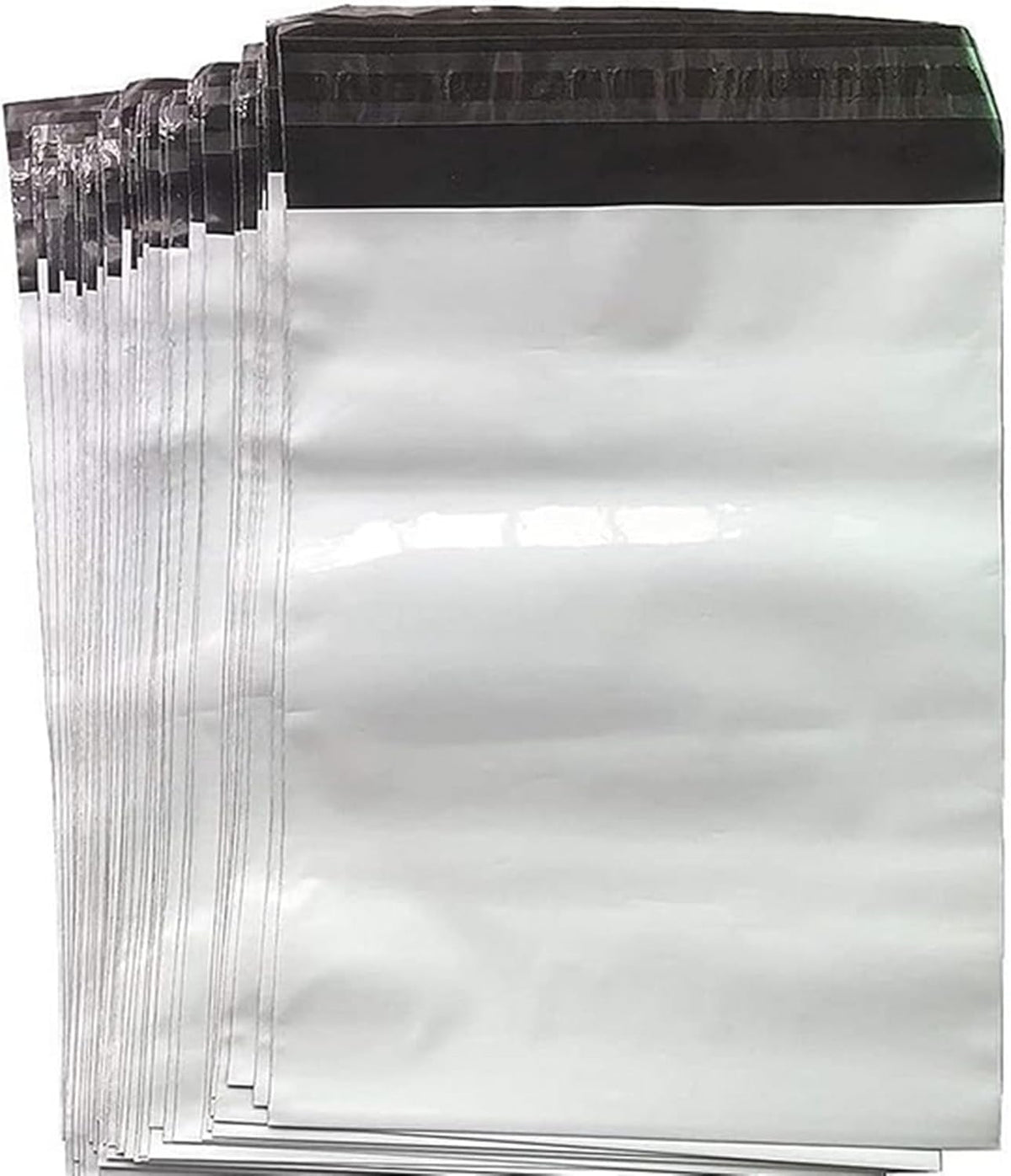White Poly Mailers 12 X 15.5 Inch 12 Pcs, Self-Sealing Shipping Plastic Bag