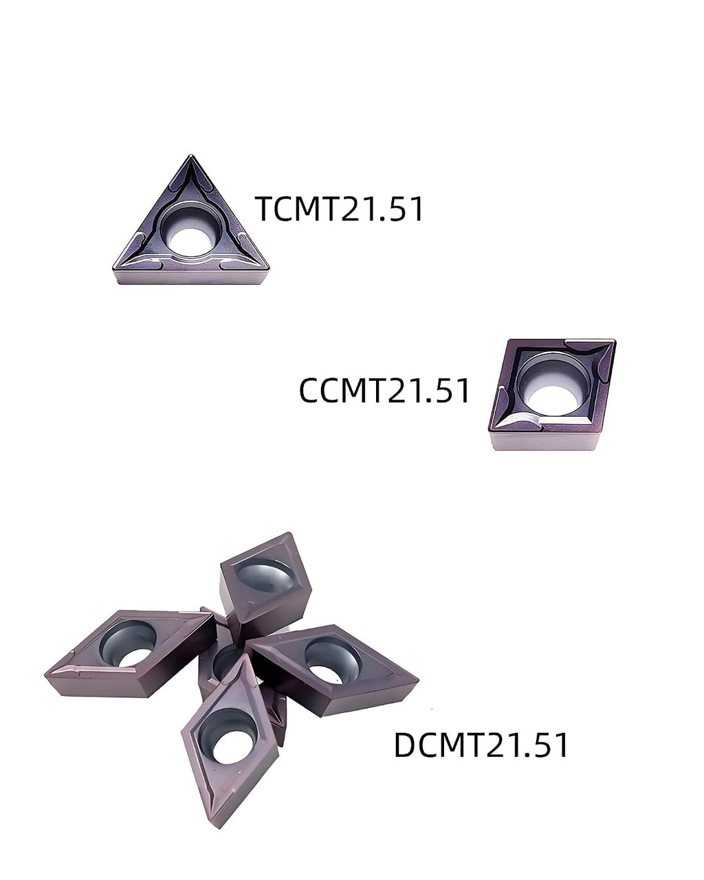 Indexable Carbide Turning Inserts TCMT21.51 DCMT21.51 CCMT21.51 for Boring