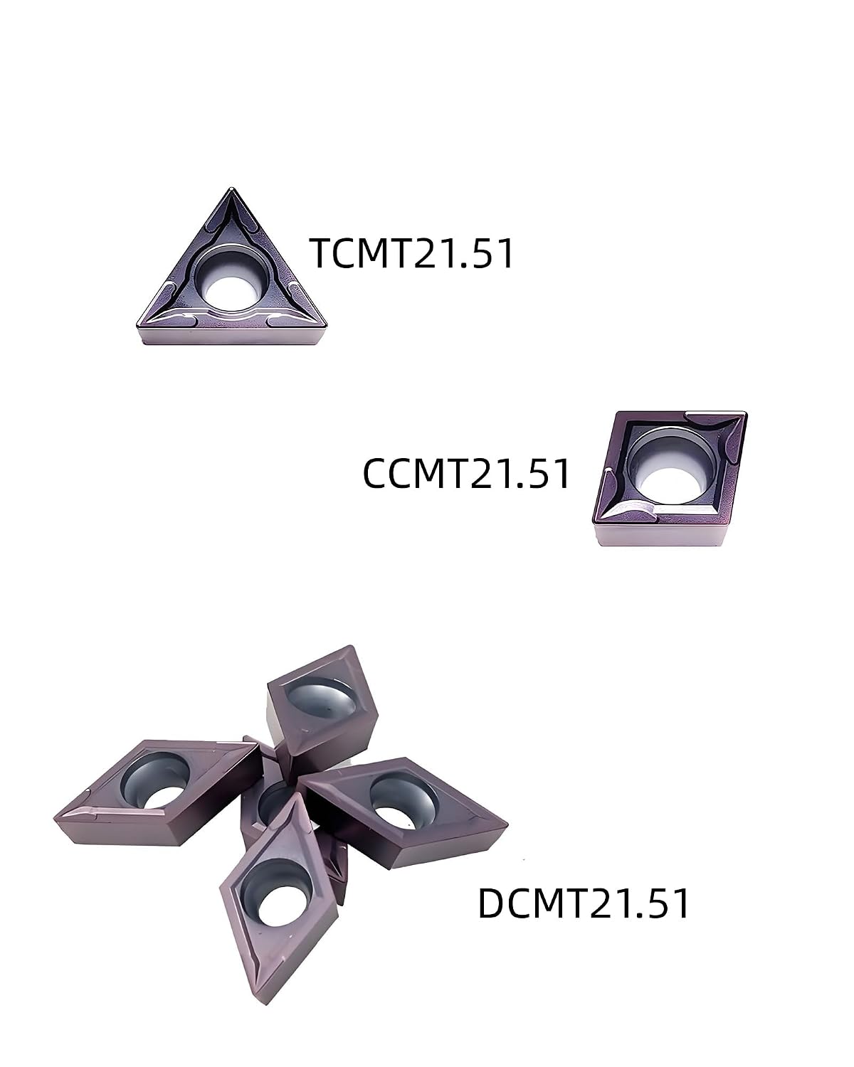 Indexable Carbide Turning Inserts TCMT21.51 DCMT21.51 CCMT21.51 for Boring