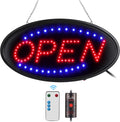 LED Open Sign, 19"x10", with Remote, Timer & Flash/Steady Modes