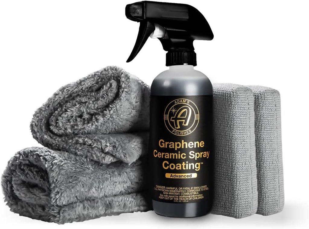 Adam's Advanced Graphene Ceramic Spray Coating Kit - 18+ Months Sprayable Graphene Oxide Ceramic Coating for Cars