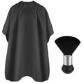 Barber Cape Professional Hair Cutting Cape with Neck Duster Brush | Full Coverage Haircut Apron for Adults, 47x56