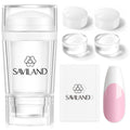 French Tip Tool Sturdy Silicone French Tip Nail Stamp 7PCS