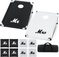 Portable Cornhole Games Set, PVC Framed Corn Holes Kit-2 Cornhole Boards, 8 Corn Hole Bean Bags and Carrying Case for