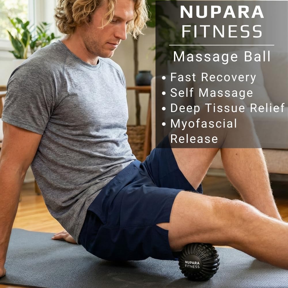 Massage Ball - Myofascial Release Ball for Recovery in Muscles, Shoulder, and Back. Trigger Point Massage and