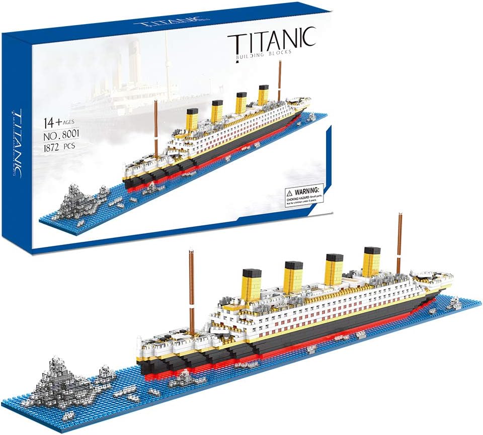 Titanic Architecture Micro Building Blocks Model Kit for Adults Age of 14+