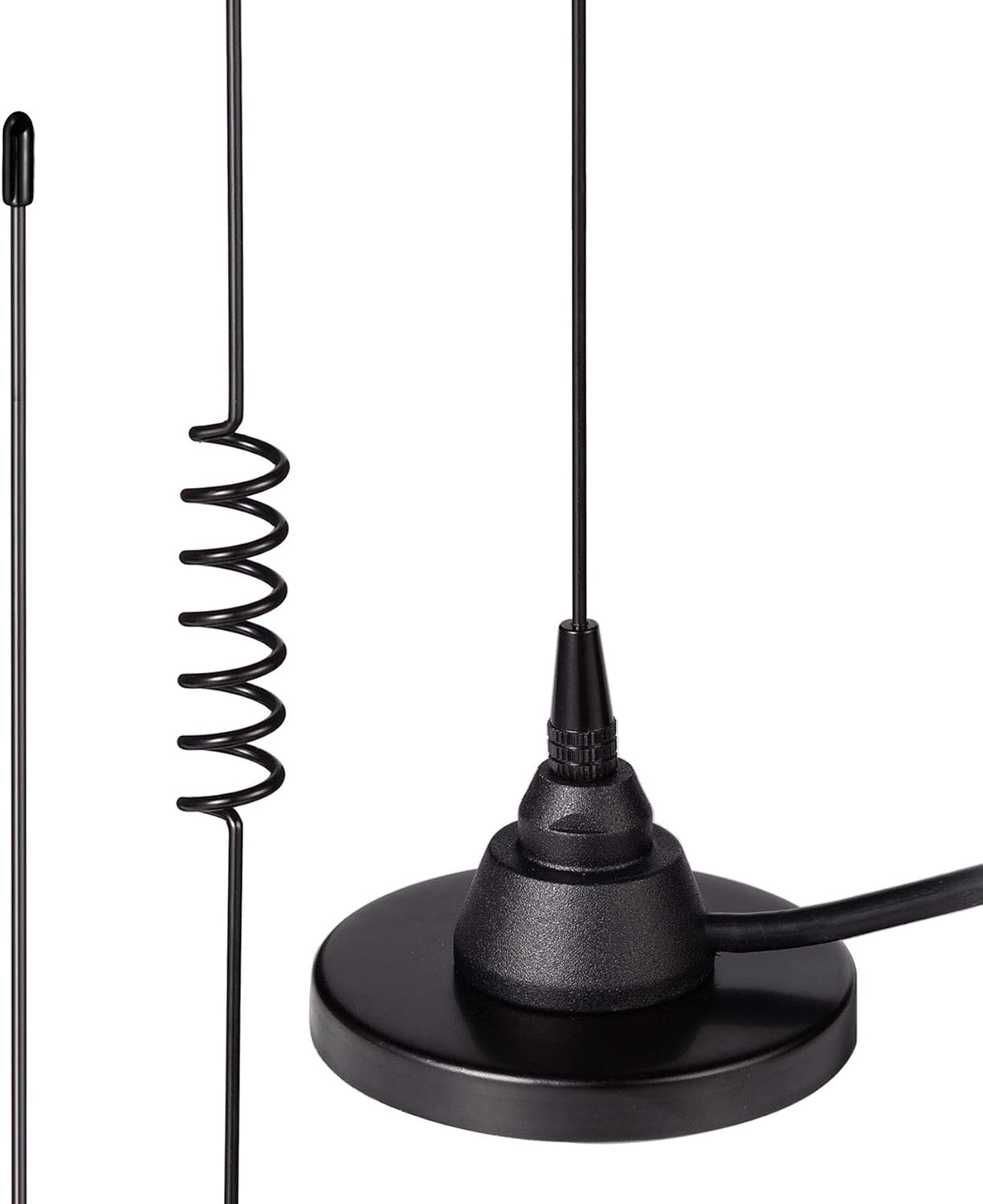 Mobile Ham Radio Antenna Dual Band VHF UHF 136-174MHz 400-520MHz | Magnetic Base PL259 Male Antenna for BTECH ICOM