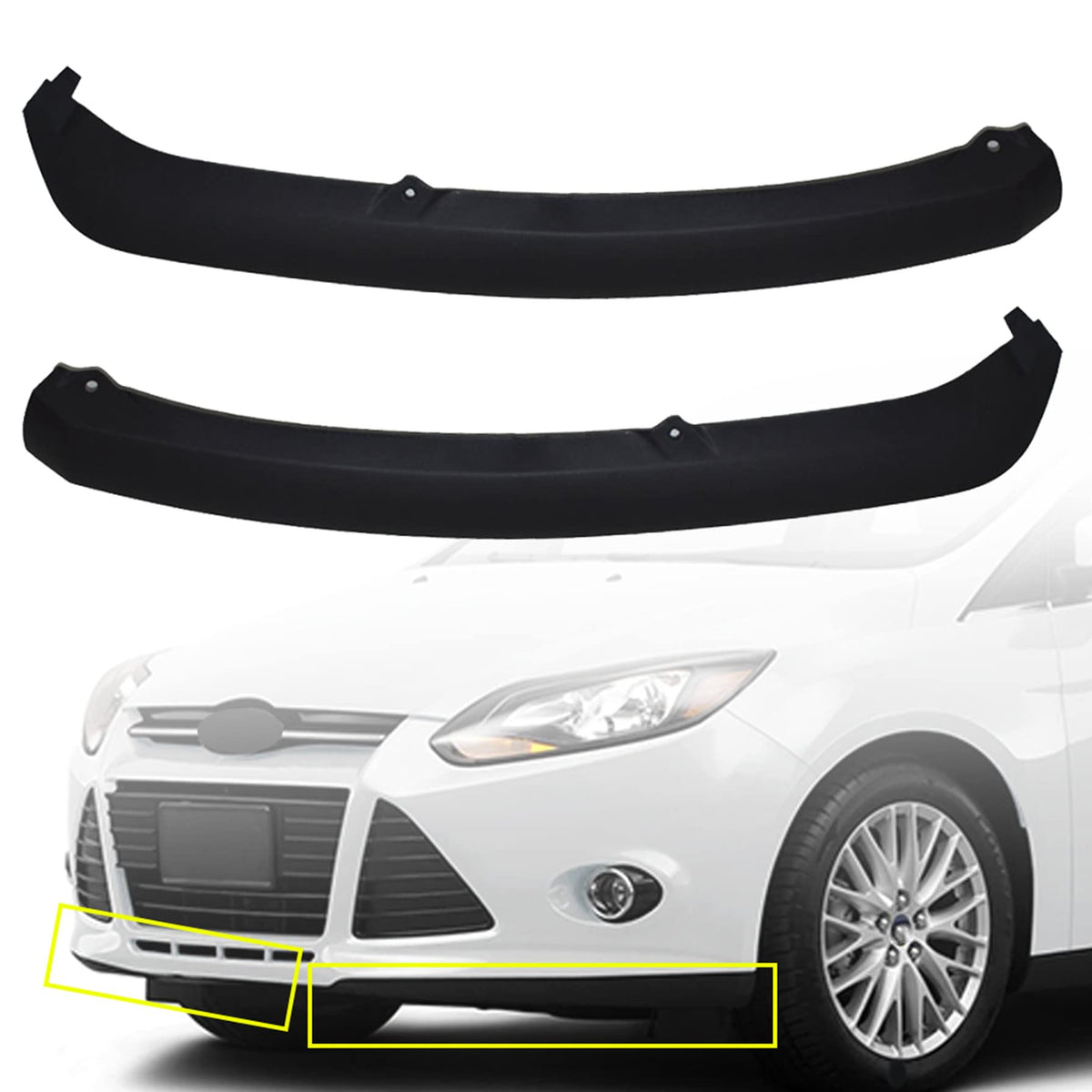 GXYWADY Front Lower Bumper Valence Trim Replacement for Focus