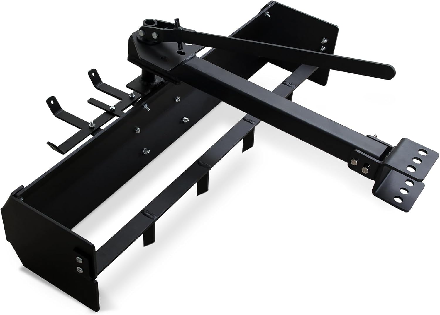 42" Tow Behind Box Scraper for Lawn Tractor, ATV, UTV – Versatile Box Blade Attachment with Hitch and Weight Tray for