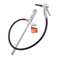 Deway Stick Fuel Pump, Trigger Nozzle, Hook Hang, 51in Rubber Hose, 4-AA