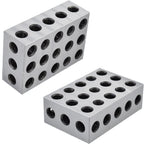 2-4-6 Blocks Matched Pair with 23 Holes Precision Machinist Milling Accuracy 0.0003In (2-Pack)
