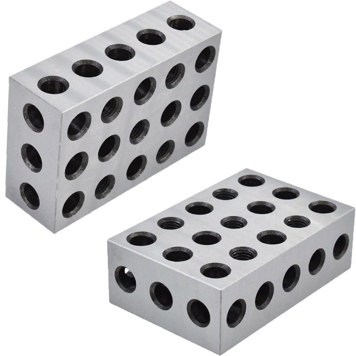 2-4-6 Blocks Matched Pair with 23 Holes Precision Machinist Milling Accuracy 0.0003In (2-Pack)