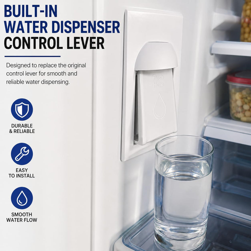 Cup-Press Water Dispenser Lever Compatible with Select GE Refrigerators (Optional)