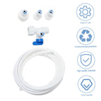 Ice Maker Water Line Connector Kit with PE Adapter