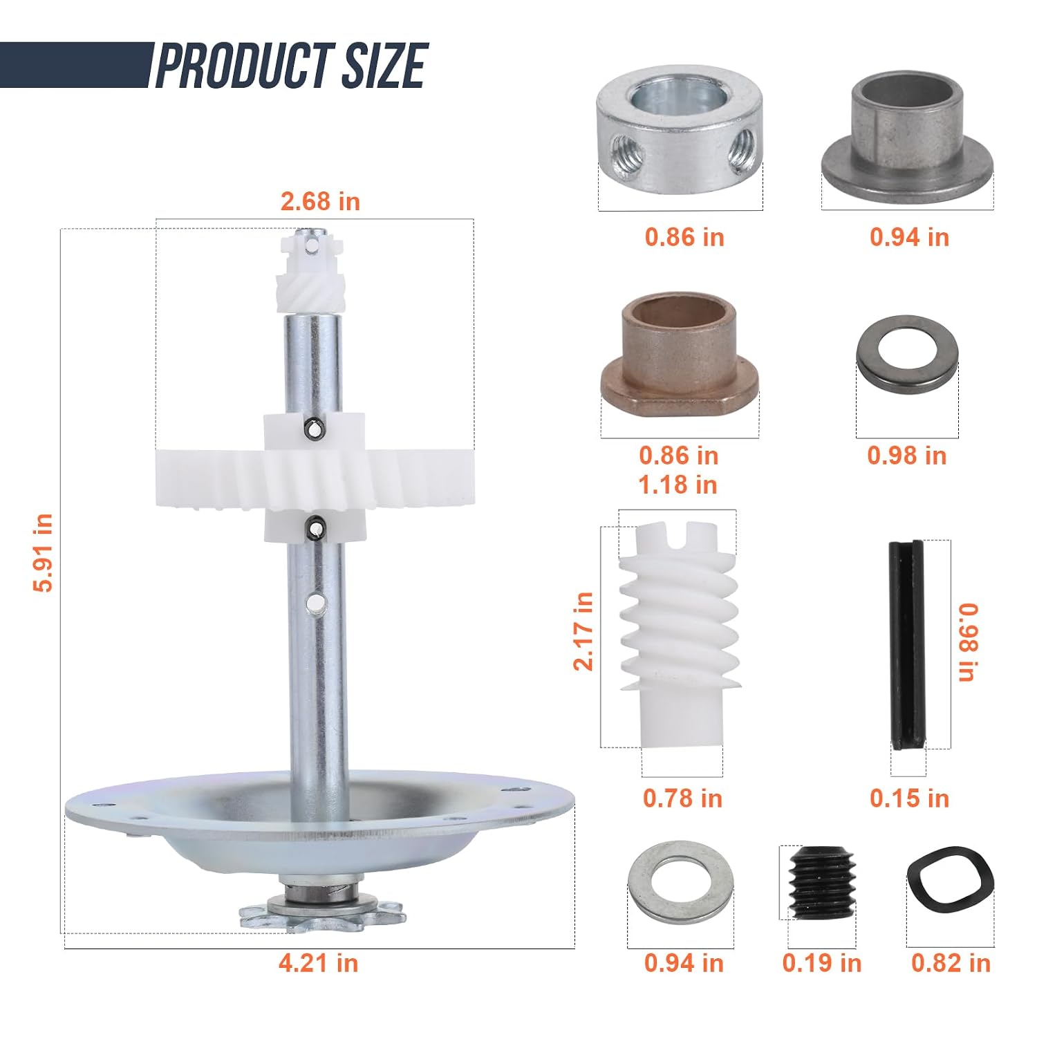 Garage Door Opener Gear and Sprocket Kit for 1/3 and 1/2 HP Models