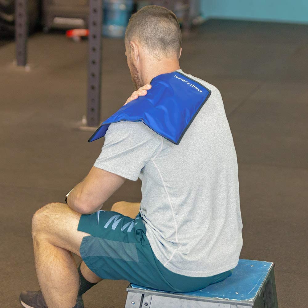 Ice Pack for Injuries Reusable, Soft Gel Flexible - (Large: 11"x14.5") for Hip, Shoulder, Knee, Back - Comfy Cold