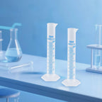 Geesatis 25ML Plastic Graduated Cylinder(10) and 2 ML(20) Plastic Droppers