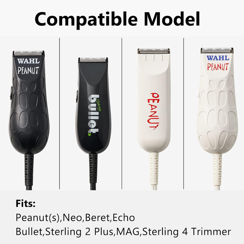 Professional Peanut Clipper Guards - 4-Piece Clipper Guides For Wahl Peanut, Trimmer Cutting Guides Set - Competible