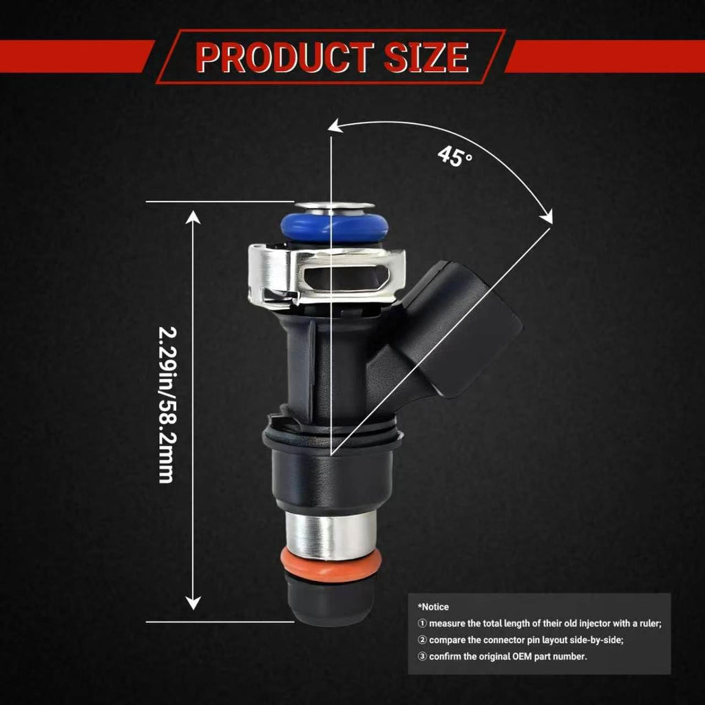 12580681 Fuel Injector Set of 8 Compatible with Chevy GMC 4.8L 5.3L