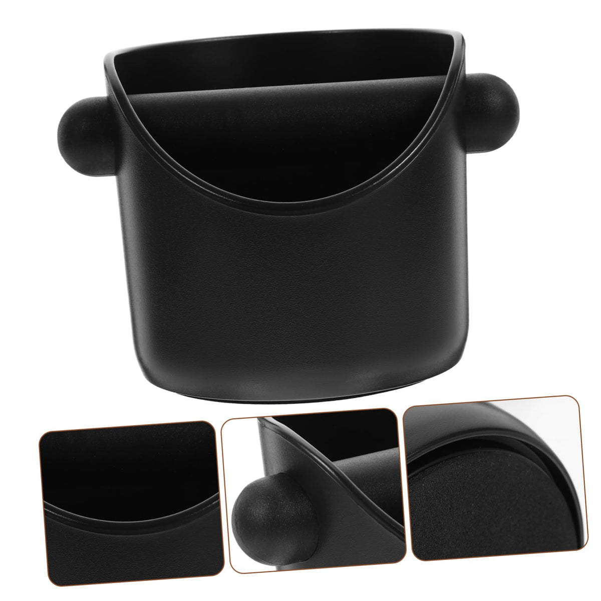 FONDOTIN Anti-Slip Coffee Knock Box Waste Bin for Espresso Grinds