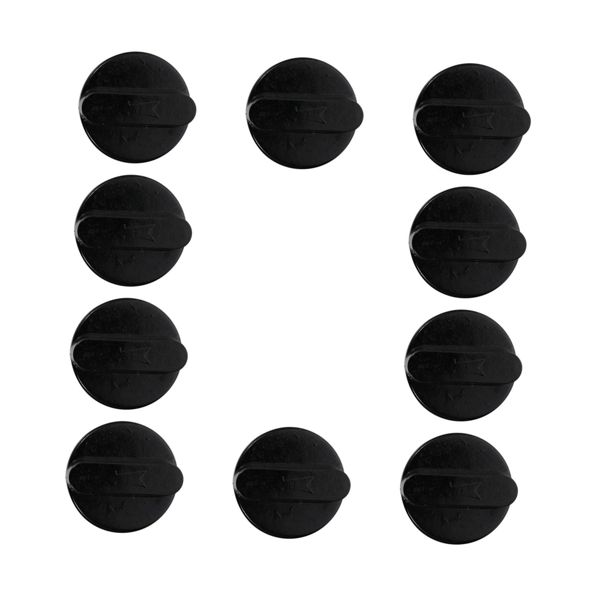 10pcs Black Stove Control Knobs for Gas Range Replacement